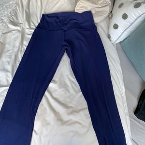 lulu lemon aligned blue leggings 7/8